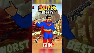 Top 5 Most Powerful Gun in Super City In Roster #youtubeshorts