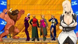 MINOTAUR BOSS vs MATURE TEAM [KOF MUGEN] #mugen #kofmugen #extras