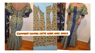 comment couper cette robe avec ovale en QUELQUES MINUTES très facile