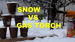 EXPERIMENT: SNOW VS GAS TORCH