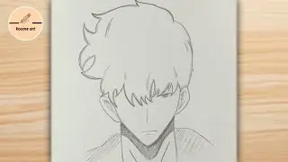 How to draw SUNG JIN WOO from SOLO LEVELING | easy beautiful anime character drawing for beginners 