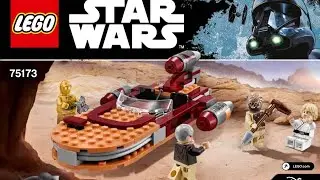 Lego Star Wars: 75173 Lukes Landspeeder Instructions (2017)