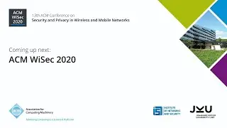 ACM WiSec 2020 Live (Wednesday)