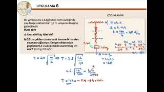 2.1. BASİT HARMONİK HAREKET - Sayfa-114 /Uygulama- 6 /12. Sınıf Fizik Meb Ders Kitabı] [Fen Lisesi]