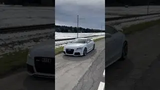 Audi TTRS 8J with snow landscape❄️