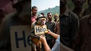 two friends or help #help #village #fruit #monkey #hospital #friendship #humanity