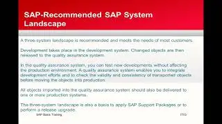 SAP System Landscape