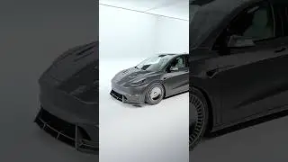 Stealth Grey Tesla Model Y with CMS Body Kit & RDBLA Rims!