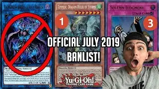 The BIGGEST BANLIST In Yu-Gi-Oh! HISTORY! OFFICIAL JULY 2019 BANLIST!