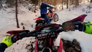 Krótkie upalanie zimą ENDURO  #ktmtbi #ktmtpi #gasgas