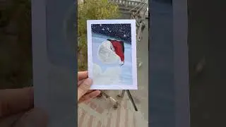 #trending #christmas #art #painting #selenagomez #youtubeshorts #practice