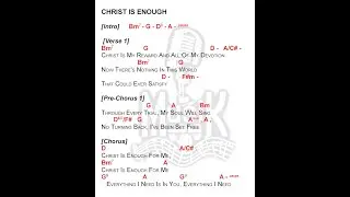CHRIST IS ENOUGH | key of D | lyrics and chords | praise and worship | Natashia Midori