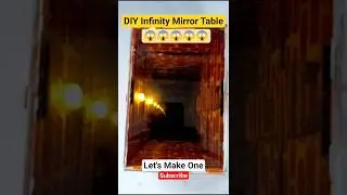 Infinity Mirror Table | How to make Mini Infinity Mirror Table Step by Step | #trending #viral #diy