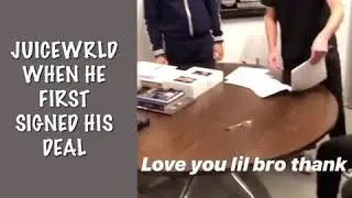 JUICE WRLD SIGNING HIS DEAL