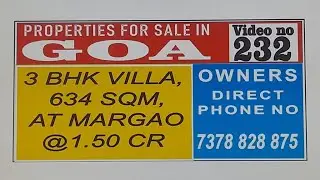 3 BHK VILLA FOR SALE AT MARGAO 
