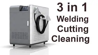 3 in 1 fiber laser welding cleaning cutting machine tutorial