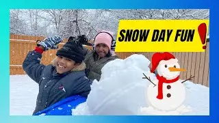Snow Day Fun Activities for Kids | Fun With Kripa & Kashfi's  in the Snow