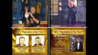 Joe Montana presenting the 1997 
