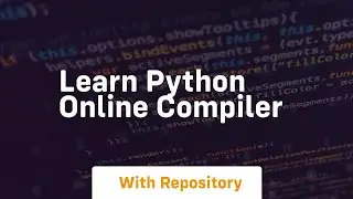 learn python online compiler