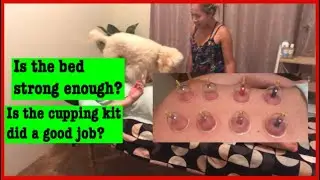 TRYING ON OUR MASSAGE BED AND THE CUPPING SET| VLOGMAS DAY 12