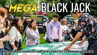 MEGA BLACK JACK is 1 of 6 Casino Games for Corporate Events in our MEGA High Roller Casino Package!