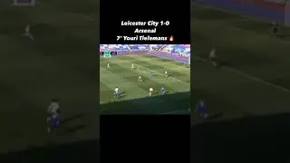 Youri Tielemans GOAL VS Arsenal. Leicester City 1-0 Arsenal