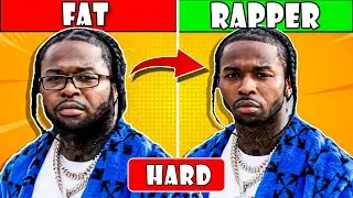 Guess The Rapper by their fat version 👌⭐  |  (99.9% Will Fail) Hard Rap Quiz | Rap Quiz 2024 |