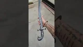 Metal Engraved hilt Shamsheer #sonofswords #trending #sword #shorts #youtube #youtubeshorts