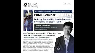 Fostering Sustainability Through Corporate Governance: The Case of 1MDB