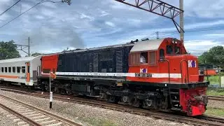 Gacor !! Lokomotif CC 201 RnB ex Sumatera Ngebul || Hunting Kereta Api