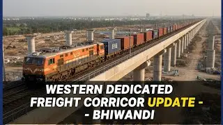 Western Dedicated Freight Corridor work under-construction update Dec 2025 #railway #indianrailways