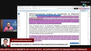 ARTICULO 22 DECRETO 1474 DE 2025. SANCIÓN POR OBLIGACIONES FORMALES
