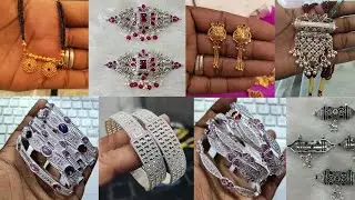 latest Silver chikset design|gold mangalsutra design| silver Chudi Patla design|silver Jantar design