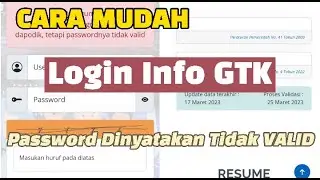 Cara Mudah dan Cepat Login Info GTK Terbaru 2023