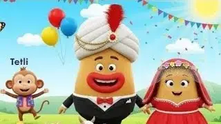 🥔 Alu Ki Nikli Baraat Barati Aye Hazaar  | Vegetable Wedding Song | Hindi Kids Rhyme 🎺✨