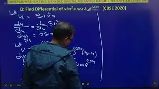 Find differentiation of sin^2x w.r.t.e^cosx 