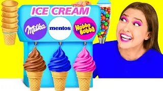 Mystery Ice Cream Challenge | Funny Kitchen Hacks by DoDo Challenge