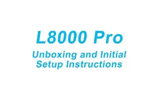 Tikom L8000 pro Robot Vacuum Unboxing and Initial Setup Instructions