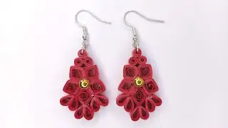 Quilling Earrings / How To Make Quilling Earrings Tutorial For Beginners