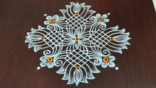 Dhanurmasam geethala muggulu|7dots padi kolams|pongal kolams|easy sankranti muggulu#Rang Kaa Rangoli