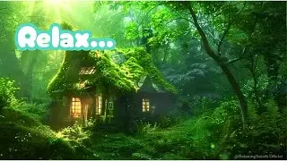 Magical Forest Cabin Ambience | Relaxing Music & Enchanting Nature Sounds