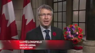 Rememberance Day Message 2016 - Lloyd Longfield MP, Guelph