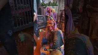 वृन्दावन बरसाना की होली #holi​ #holistatus​ #vrindavan​ #barsana​ #krishna​ #bankebihari​ #shorts​