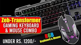 Zebronics RGB Transformer Gaming (Zeb-Transformer) Keyboard and Mouse Combo under 1200