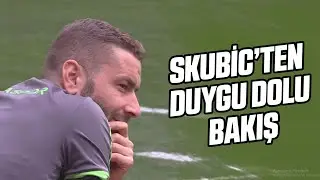 Konyasporlu Nejc Skubic'ten duygu dolu bakışlar