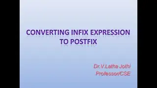 Converting infix Expression to Postfix Expression