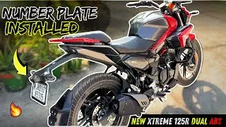 Finally New Xtreme Mein Number Plate Lag Gaya 😍| Updated Hero Xtreme 125R🔥
