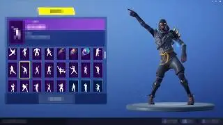 CLOAKED STAR SKIN SHOWCASED WITH ALL EMOTES IN FORTNITE