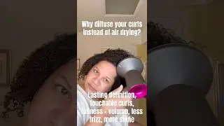 Why diffuse your curls rather than air dry? #diffuser #curldefinition #airdry #moistureretention