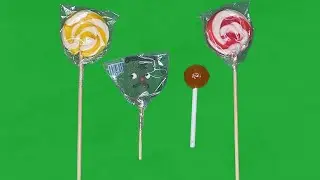 ASMR : Satisfying Video Most Popular Candy Giant Colourful  Lollipops Unpacking Lollypop